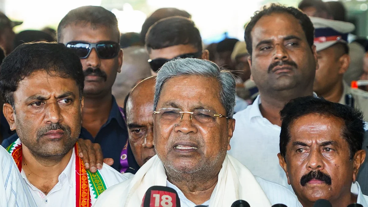 Karnataka CM Siddaramaiah addresses the media on 8 June (photo: PTI)
