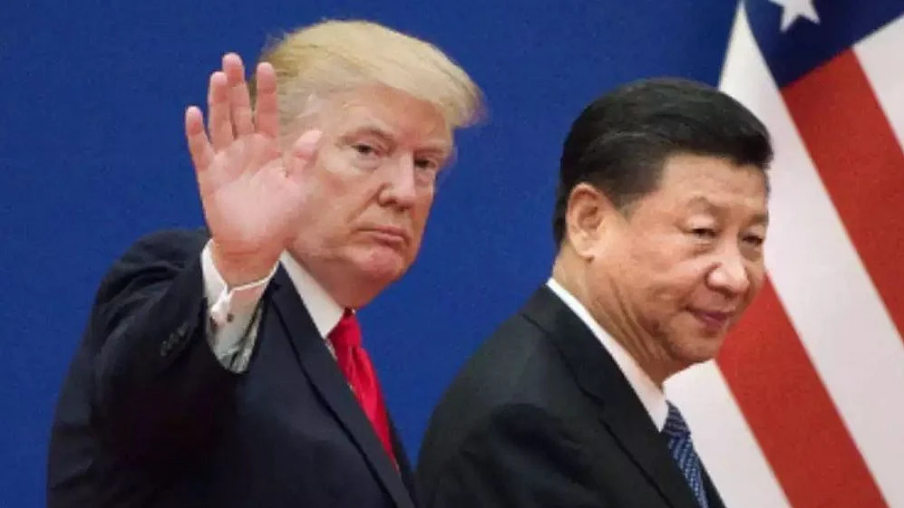 US President Donald Trump and his Chinese counterpart Xi Jinping (NH file photo)