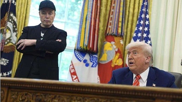 Donald Trump with Tesla CEO Elon Musk (IANS file photo)