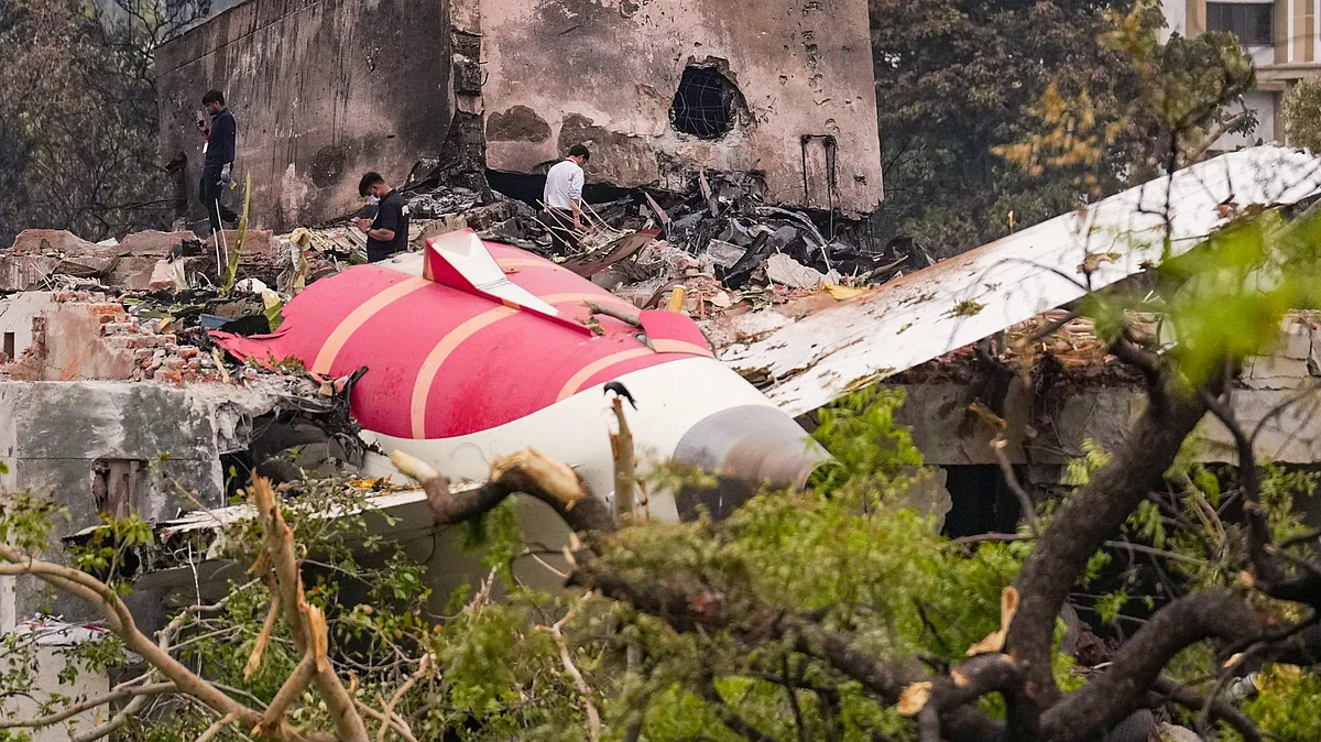 Debris of the Dreamliner (photo: PTI)