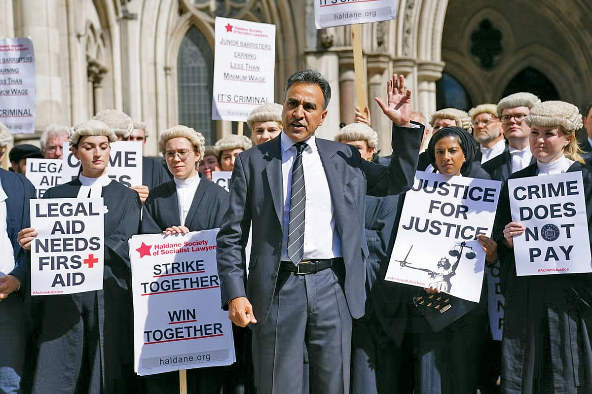 Navjot ‘Jo’ Sidhu (centre) is a former chairman of the Criminal Bar Association