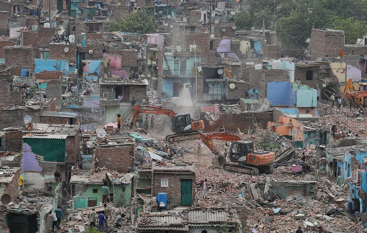 Delhi: Authorities carry out demolition drives in Ashok Vihar, Wazirpur