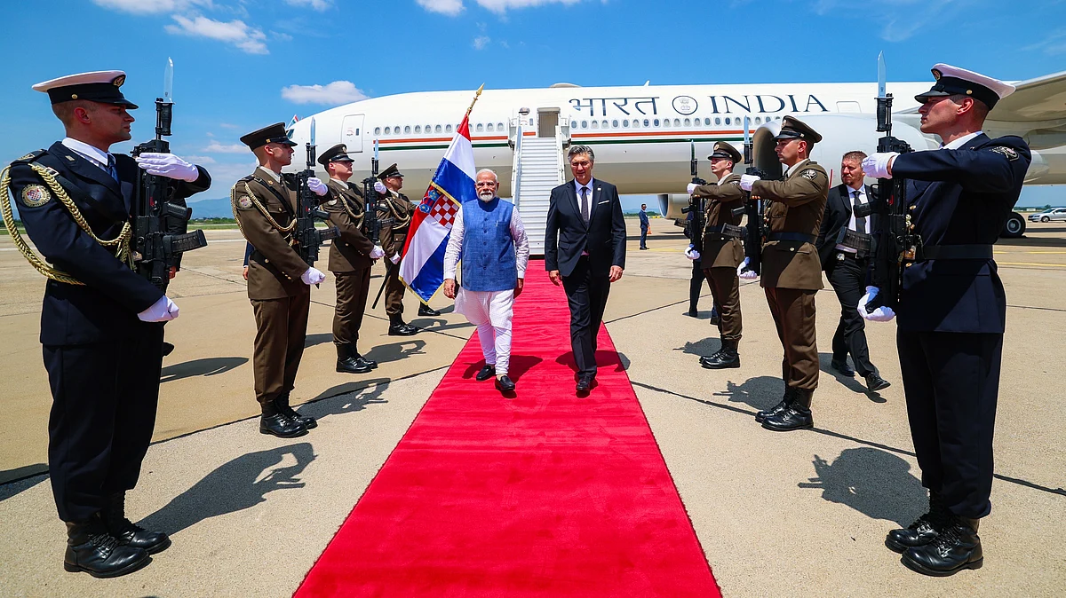 PM Narendra Modi in Zagreb, Croatia (photo: @narendramodi/X)