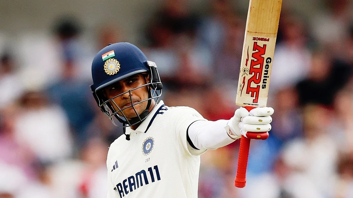 Shubman Gill during his first Test against England (photo: @sonakshisingh09/X)