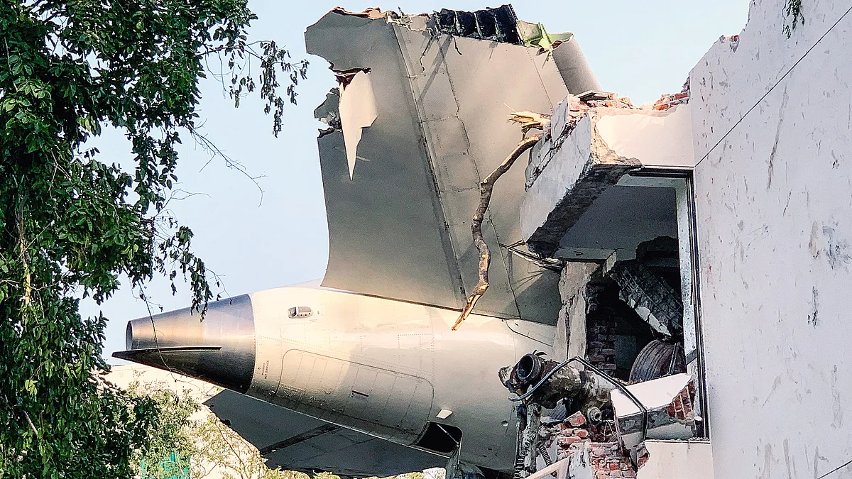 Part of the Dreamliner wreckage