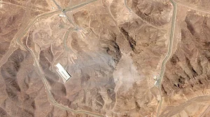 A satellite image by Planet Labs PBC shows the site at Fordow after the US airstrike (photo: AP/PTI)