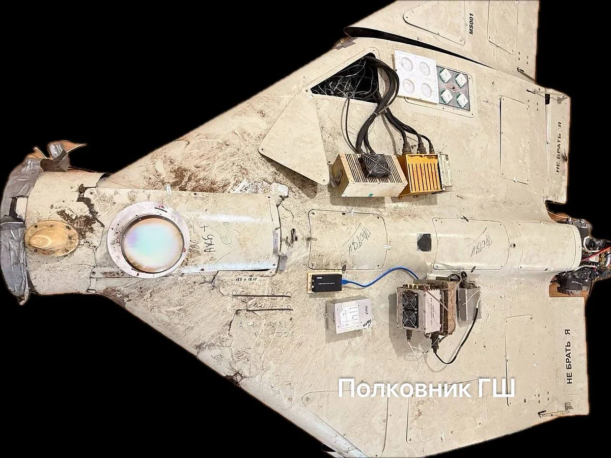One of the Shahed drones Iran earlier sold to Russia — which it claims was before the war on Ukraine