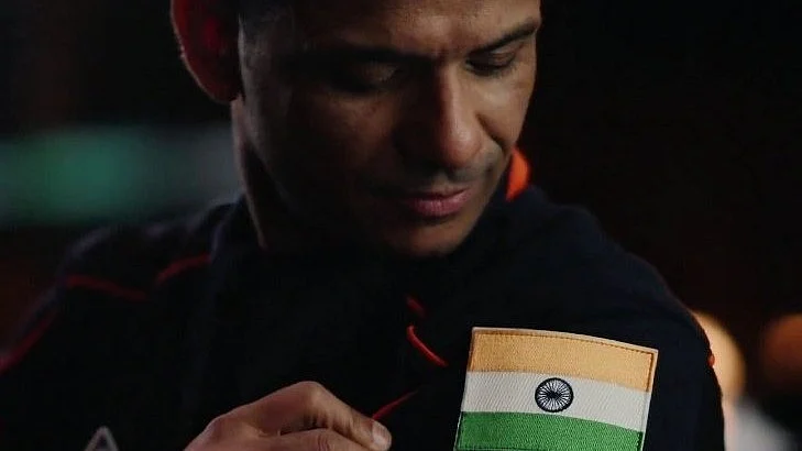 Shubhanshu Shukla's portrait on his X handle with a 'Jai Hind' tag