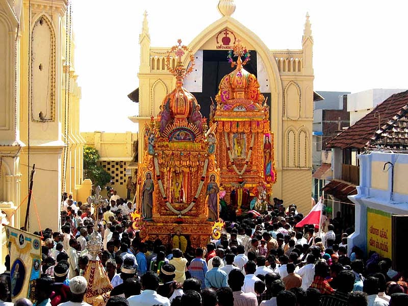A church processional in India