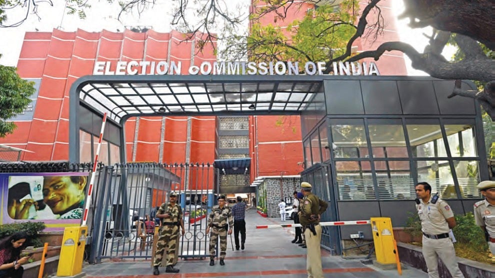 Election Commission of India headquarters in New Delhi.