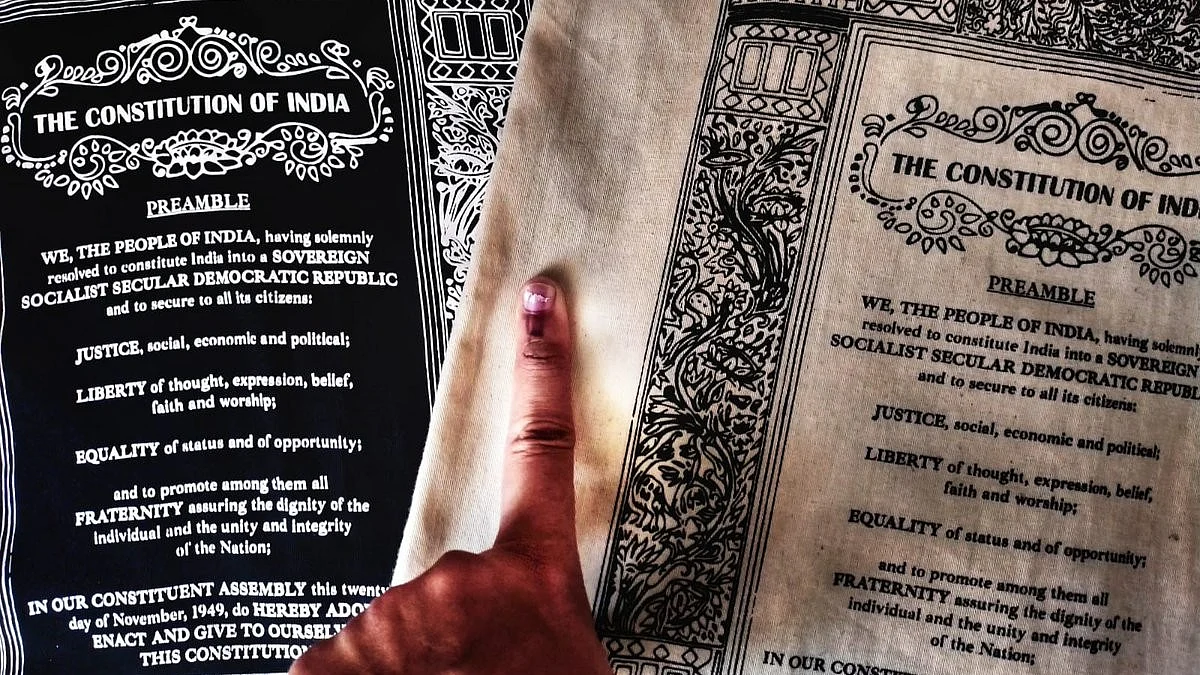 The RSS wants deletion of 'socialist' and 'secular' from the Preamble. (@bahudari/X)