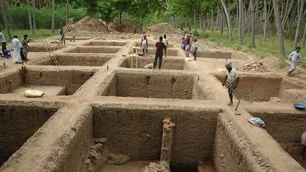 The Keeladi excavation site (photo courtesy: @dt_next/X)