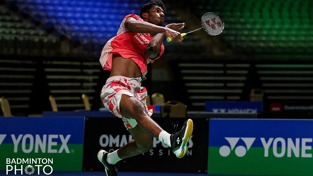 Ayush Shetty in action (photo: @INCtheWay/X)