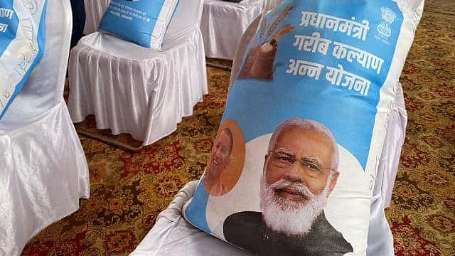 PM Modi's portrait on bags of fertiliser under the Pradhan Mantri Garib Kalyan Anna Yojana 
