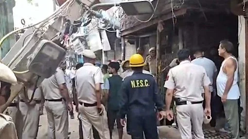 Building collapses in Delhi’s Janata Mazdoor colony, rescue operations underway