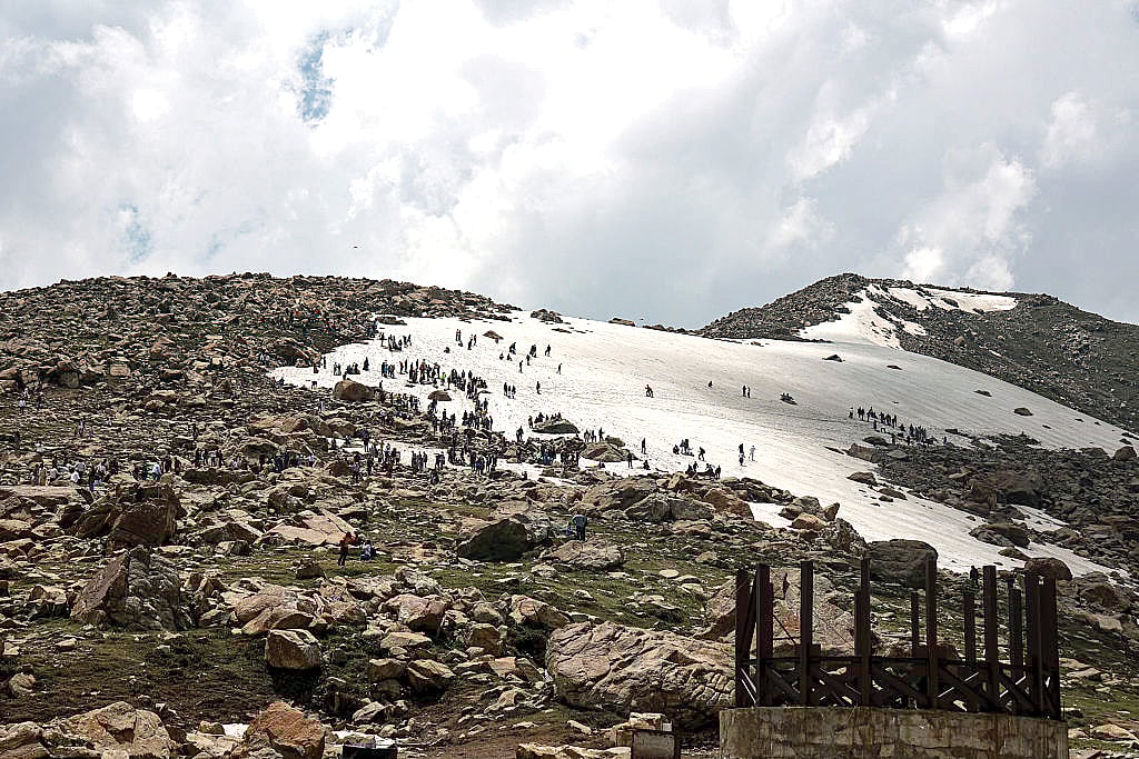 Tourists in Gulmarg in June 2025