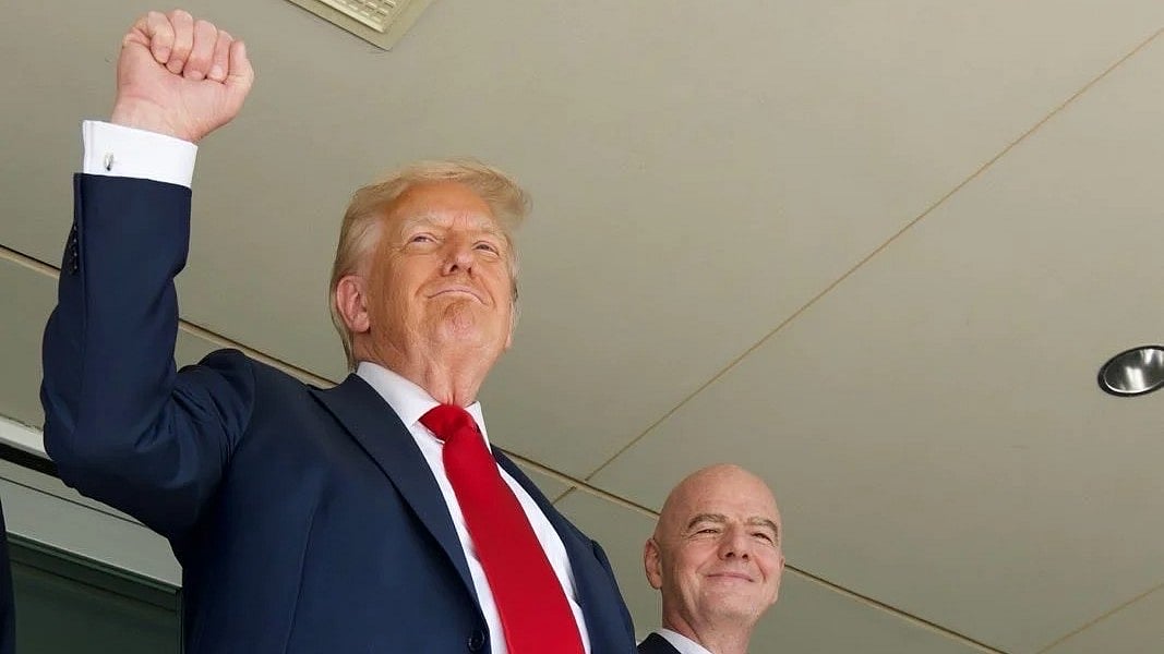 Donald Trump at FIFA Club World Cup final (photo: @WhiteHouse/X)