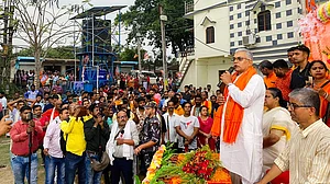 Dilip Ghosh at a public gathering (photo: Dilip Ghosh/Facebook)