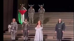 Pro-Palestinian protest prompts scuffle onstage at Royal Opera House in London