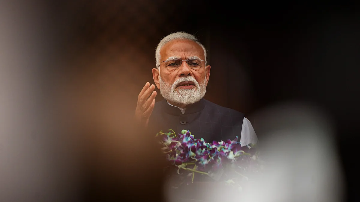 PM Narendra Modi's address outside Parliament before the commencement of the Monsoon Session