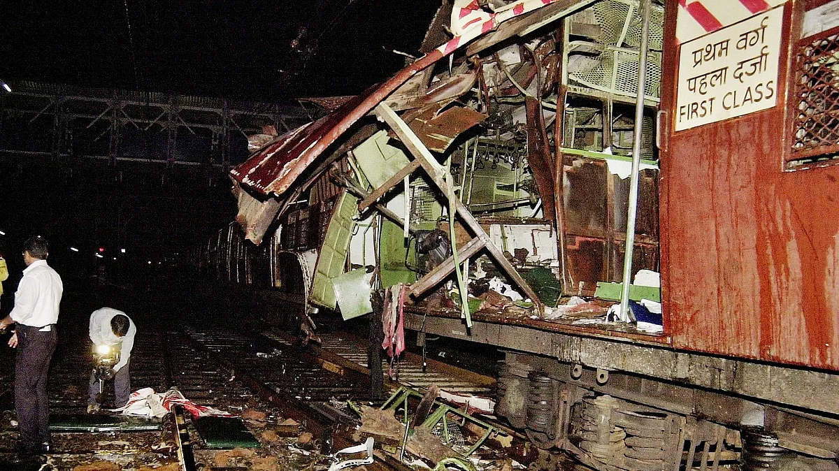 PTI archive image of the aftermath of the blast at Matunga station