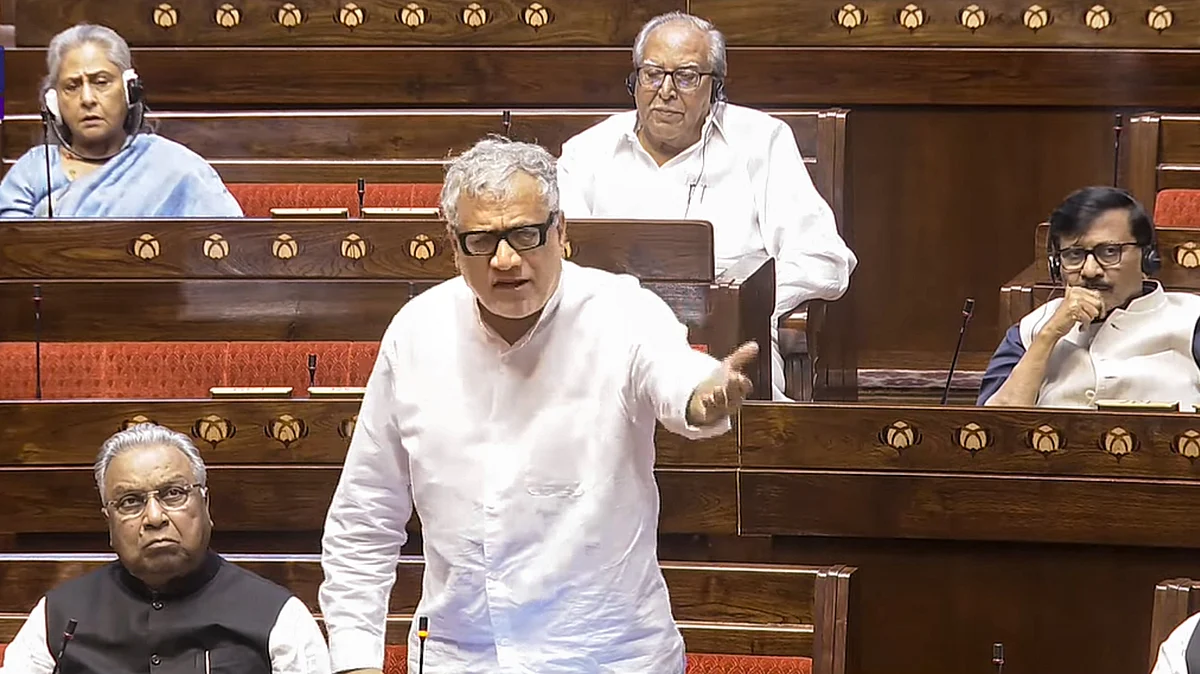 AITC MP Derek O' Brien speaks in Rajya Sabha (photo: PTI)