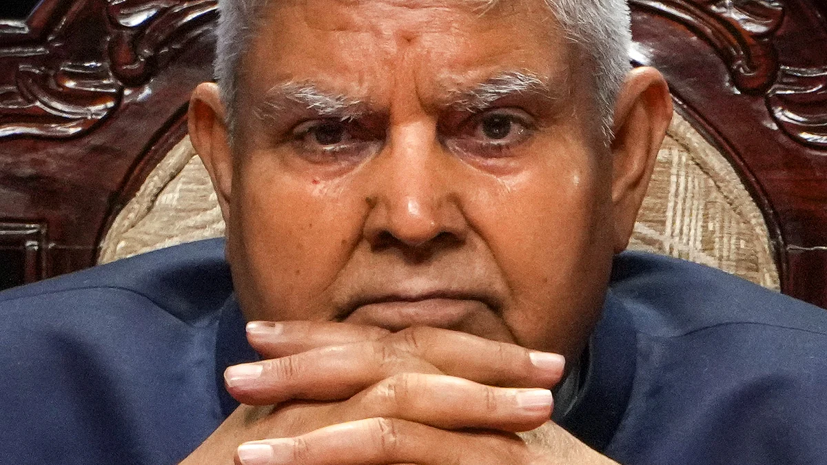 Former vice-president Jagdeep Dhankhar (photo: PTI)