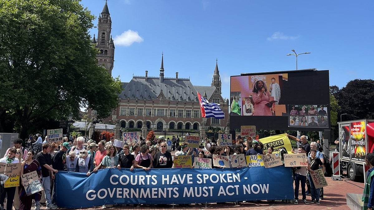 'Courts have spoken, governments must act now': a crowd celebrates outside the ICJ