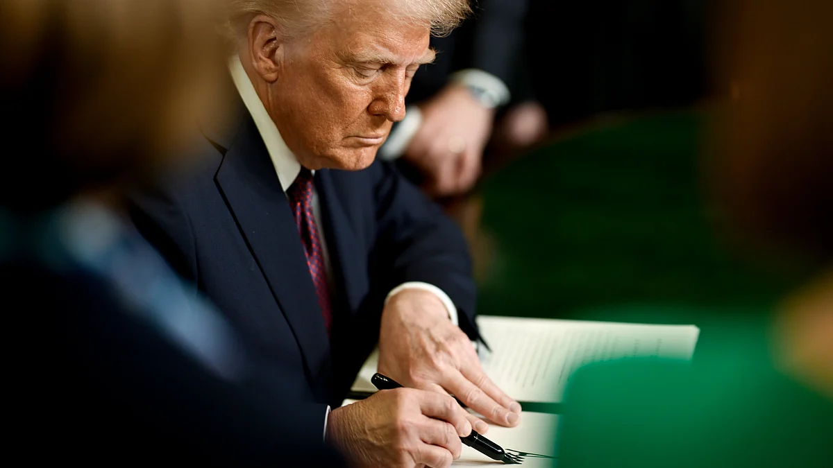 Donald Trump at White House in Washington (photo: IANS)