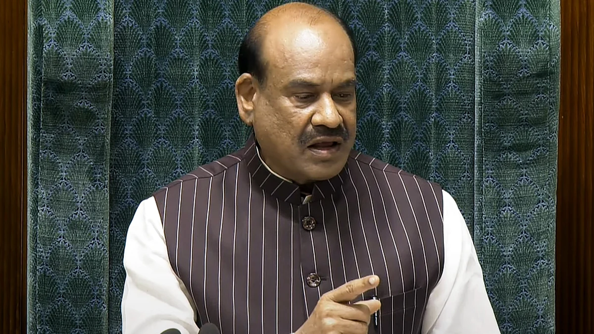 LS speaker Om Birla conducts proceedings in the House on 23 July (photo: PTI)