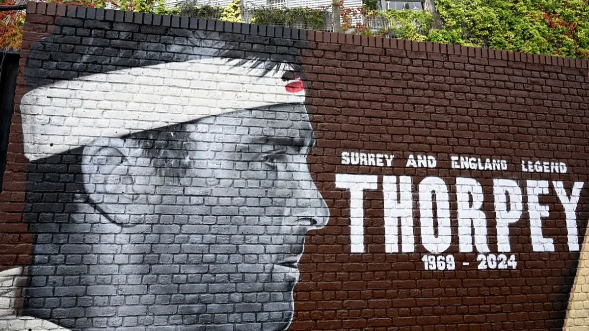 The Kia Oval gets ready to remember Thorpe on 1 August (photo: @SurreyCounty/X)