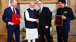 Prime Ministers Narendra Modi and Keir Starmer (photo: @narendramodi/X)