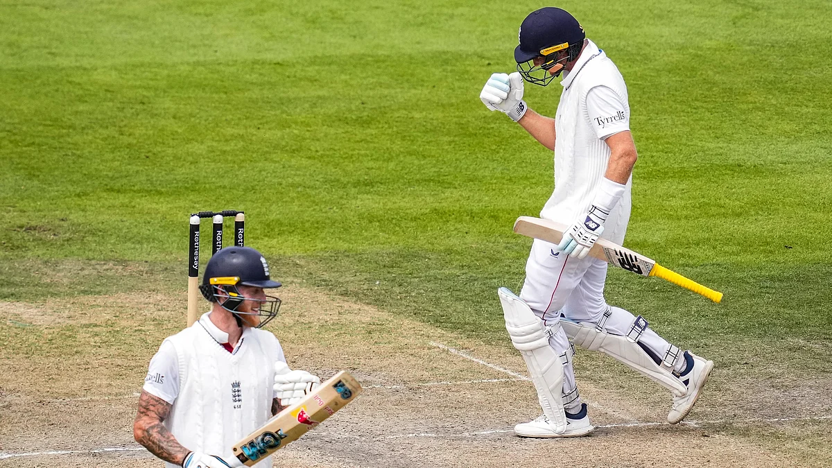 Joe Root in celebration mode (photo: PTI)