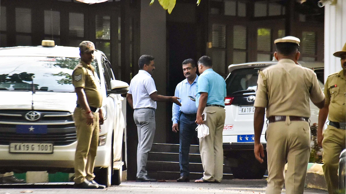 Officers of the SIT in Mangaluru, Karnataka. (Photo: PTI)