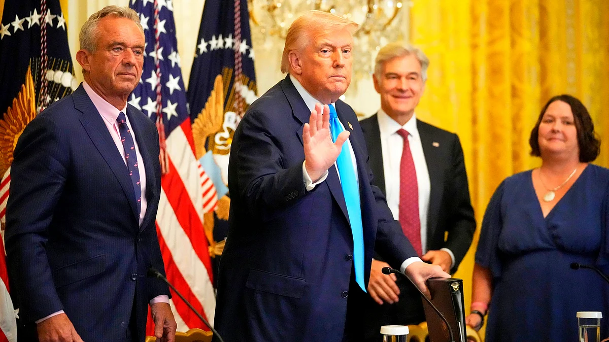 US President Donald Trump at a White House event on 30 July (photo: AP/PTI)
