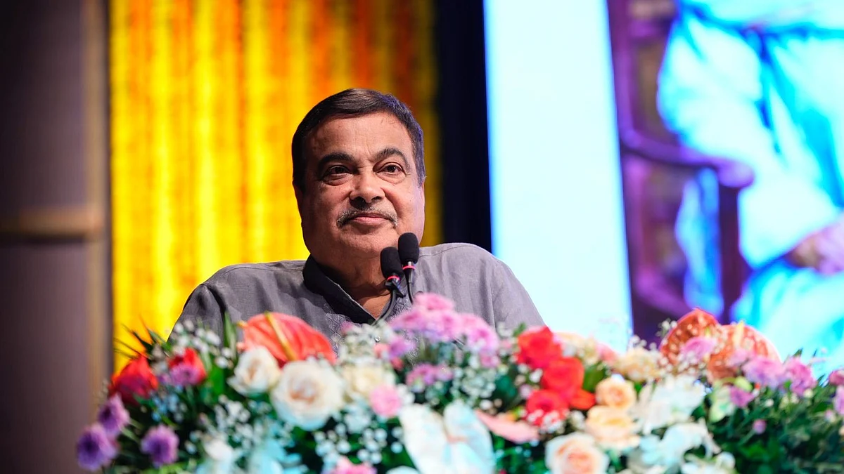 Union minister Nitin Gadkari at the event (photo: @nitin_gadkari/X)