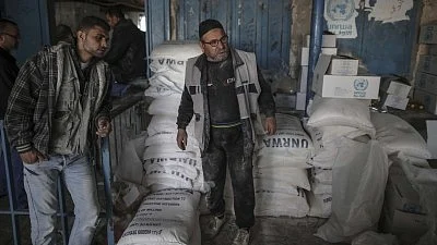 A UN food depot