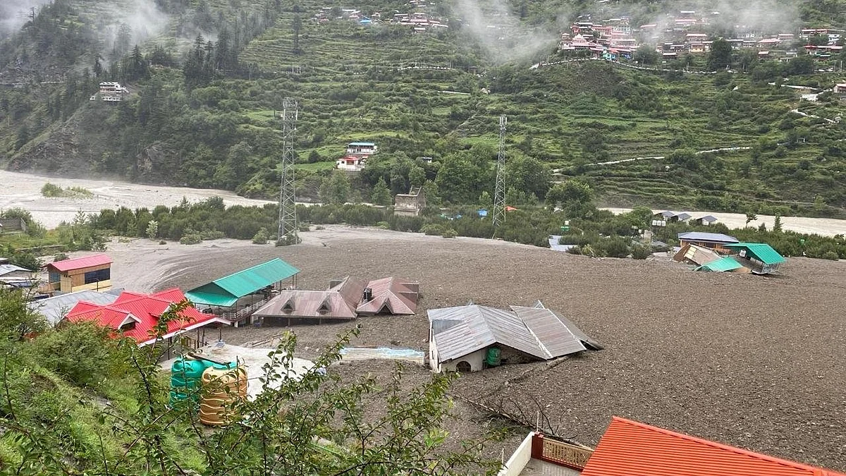 What remains of Dharali after the flash flood swept through