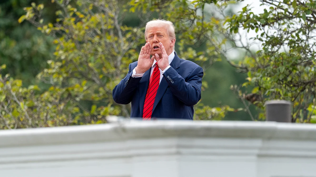 Donald Trump at White House on 5 August