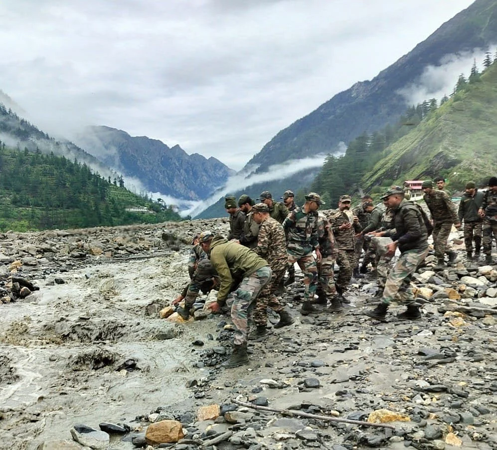 Uttarakhand: Rescue work in progress (photo courtesy: @airnewsalerts/X)