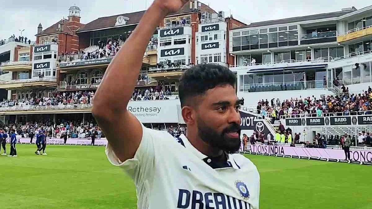 Mohammed Siraj after having the last laugh at The Oval