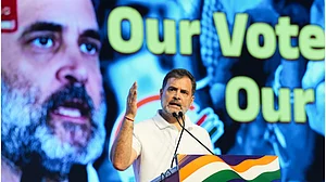 Rahul Gandhi addresses the Congress 'Vote Adhikar Rally' in Bengaluru, 8 Aug