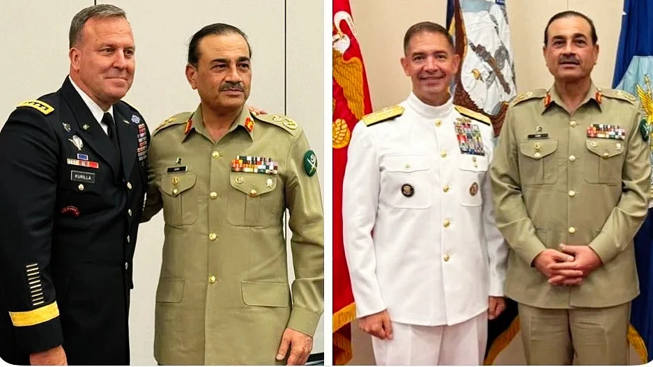 Asim Munir with US military leaders