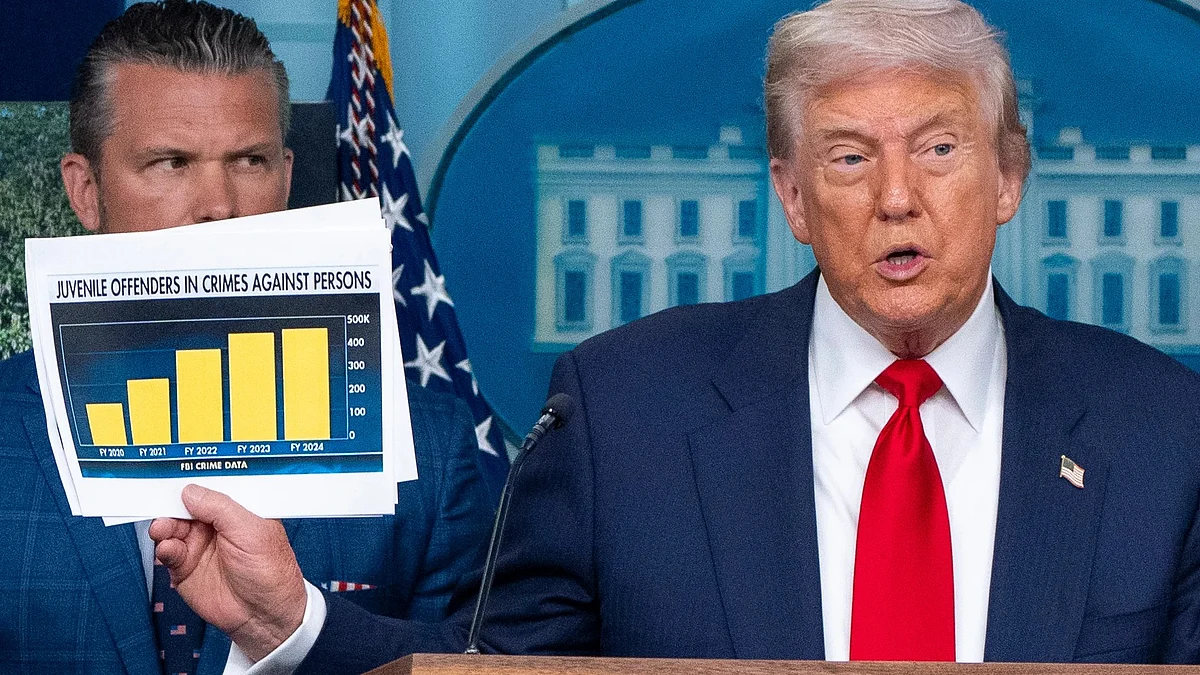 Donald Trump at White House on 11 August