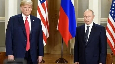 Donald Trump with Vladimir Putin