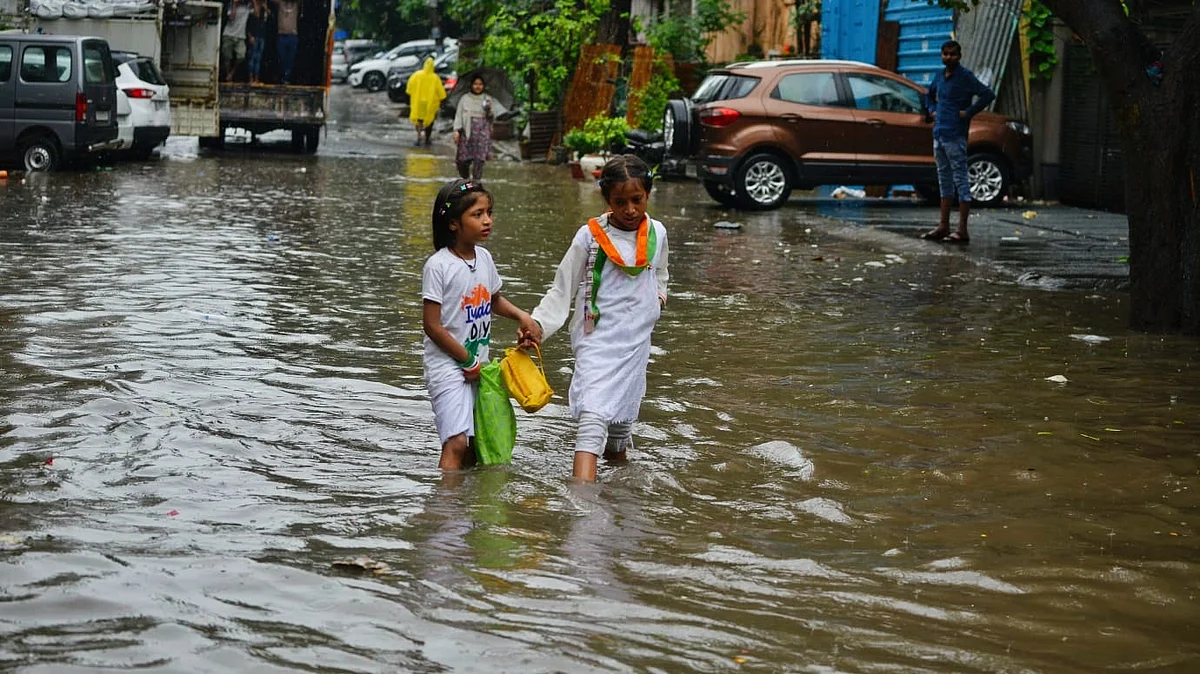 Waterlogging in Jangpura, New Delhi