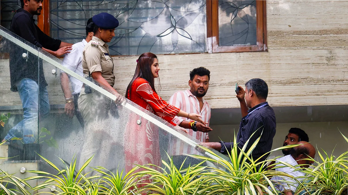 Pavithra Gowda being arrested in Bengaluru