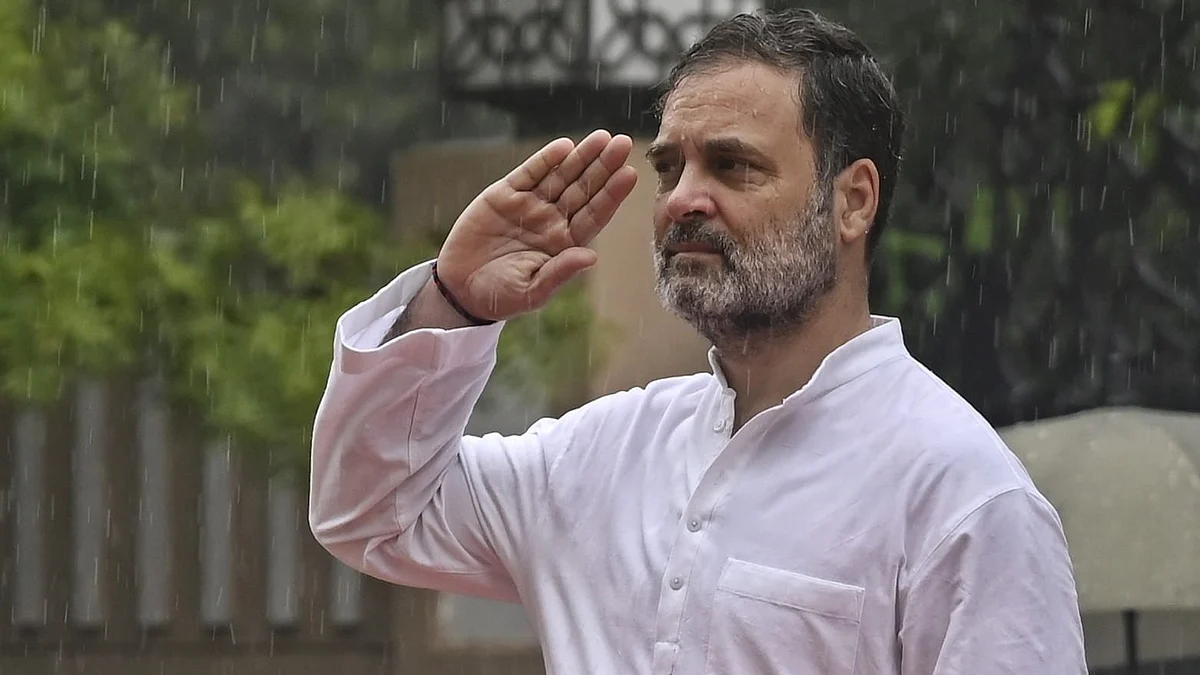 Rahul Gandhi during the Independence Day celebration