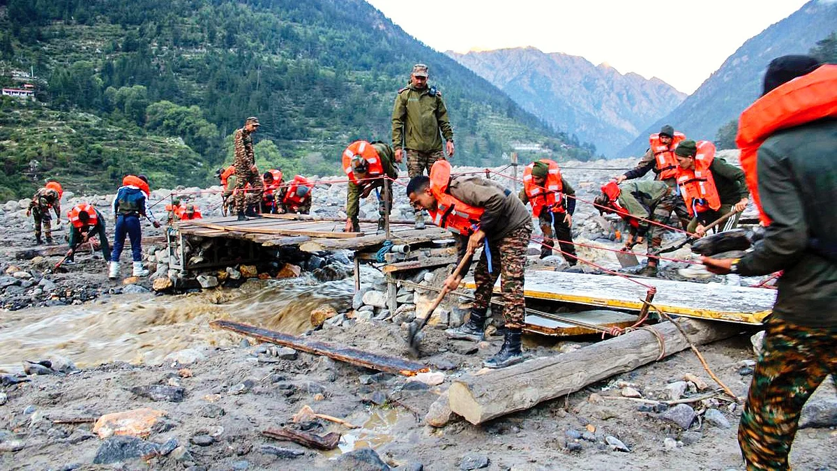 Rescue operations in Dharali