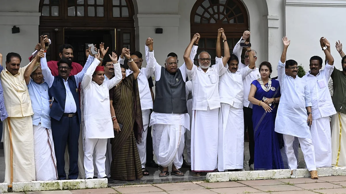 When united we stand, how many can fall? (representative image of INDIA bloc leaders)